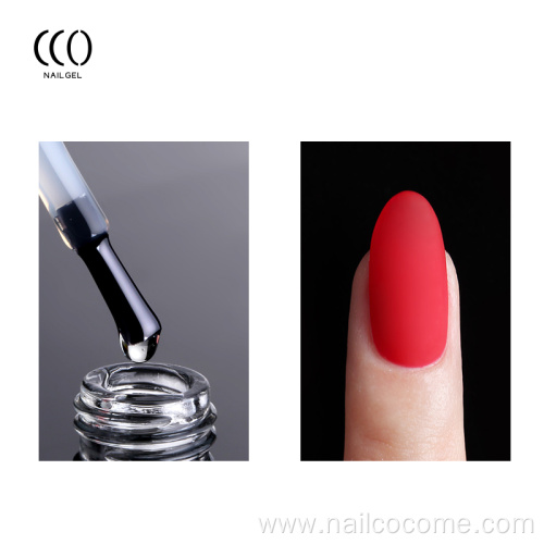 CCO private label soak off led uv HEMA FREE matte top coat gel polish